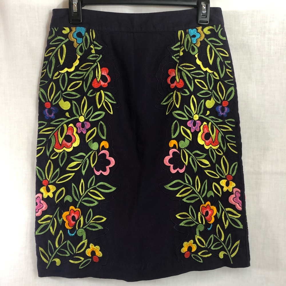 Anthropologie Moulinette Souers Scandi Girl embroidered skirt